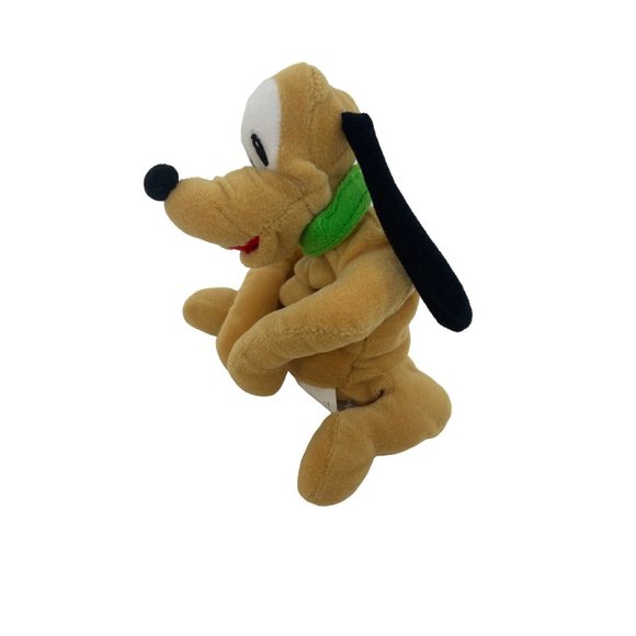 0666A- Disney Pluto Mini Beanbag Plush Toy Vintage 1990s 7” long - Picture 4 of 17